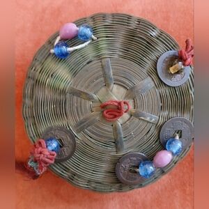 ANTIQUE* c.1900 CHINESE SEWING BASKET